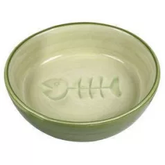   Trixie ceramică castron pentru pisici cu os de pește, 0,2 l