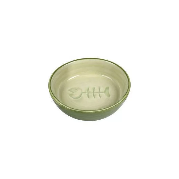 Trixie ceramică castron pentru pisici cu os de pește, 0,2 l
