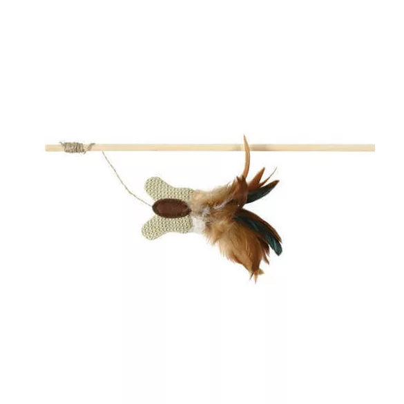 Trixie pisică jucărie cu fluture-cu pene 45 cm