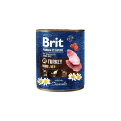   Brit Premium by Nature Junior Turkey with Liver conservă 800 g