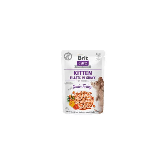 Brit Care Cat Kitten Fillets in Gravy with Tender Turkey 85 g