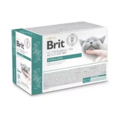   Brit Veterinary Diets Cat GF fillets in Gravy Sterilised 12x85 g