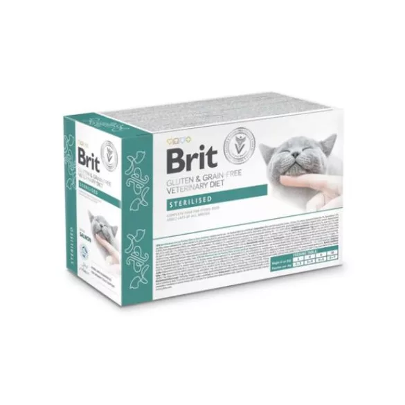 Brit Veterinary Diets Cat GF fillets in Gravy Sterilised 12x85 g
