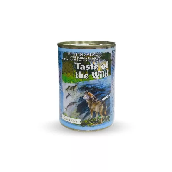 Taste of the Wild - Dog Rich in Salmon with Turkey Chunks in Gravy Conservă 390 g
