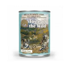   Taste of the Wild - Dog Rich in Whitefish with Tuna Chunks in Gravy Conservă 390 g