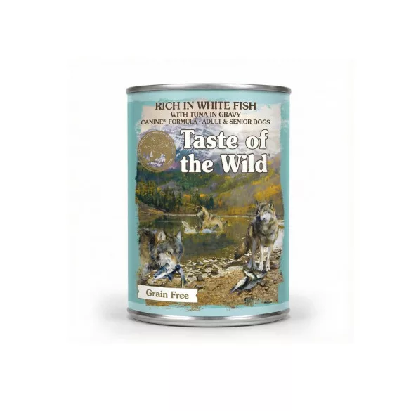 Taste of the Wild - Dog Rich in Whitefish with Tuna Chunks in Gravy Conservă 390 g