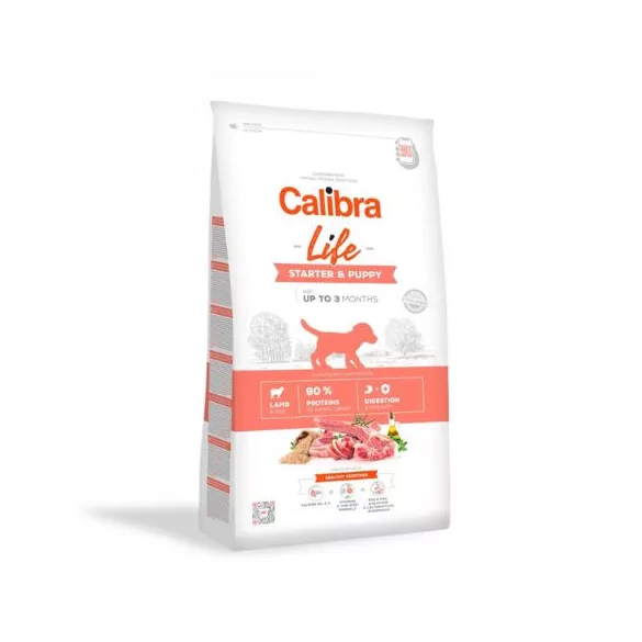 Calibra Dog Life Starter & Puppy Lamb hrană pentru câini 2,5 kg