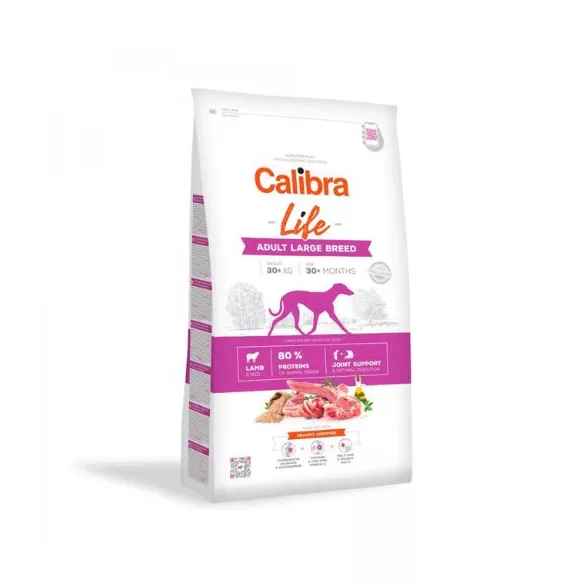 Calibra Dog Life Adult Large Breed Miel hrană pentru câini 12 kg