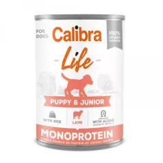 Calibra Dog Life Puppy & Junior Lamb & rice conservă 400 g