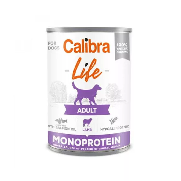 Calibra Dog Life Adult Lamb conservă 400 g