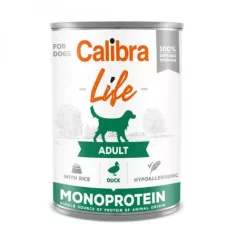 Calibra Dog Life Adult Duck with rice conservă 400 g