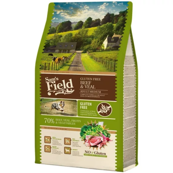 Sam's Field Adult Gluten Free Beef & Veal Medium 13 kg