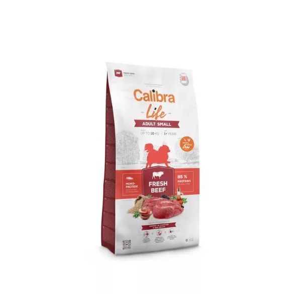 Calibra Dog Life Adult Small Breed Carne proaspătă de vită hrană pentru câini 6 kg