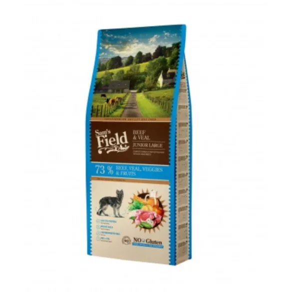Sam's Field Gluten Free Puppy & Junior Large Beef & Veal 13 kg