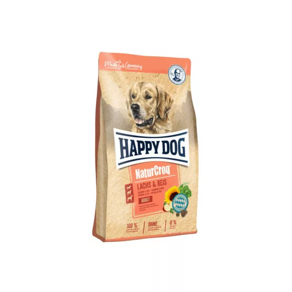 Happy Dog NaturCroq Salmon & Rice 11 kg Hrană pentru câini
