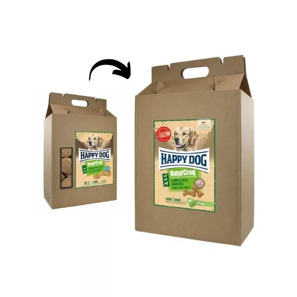 Happy Dog Biscuit Natur-Croq Lamb Rice Bones 5 kg