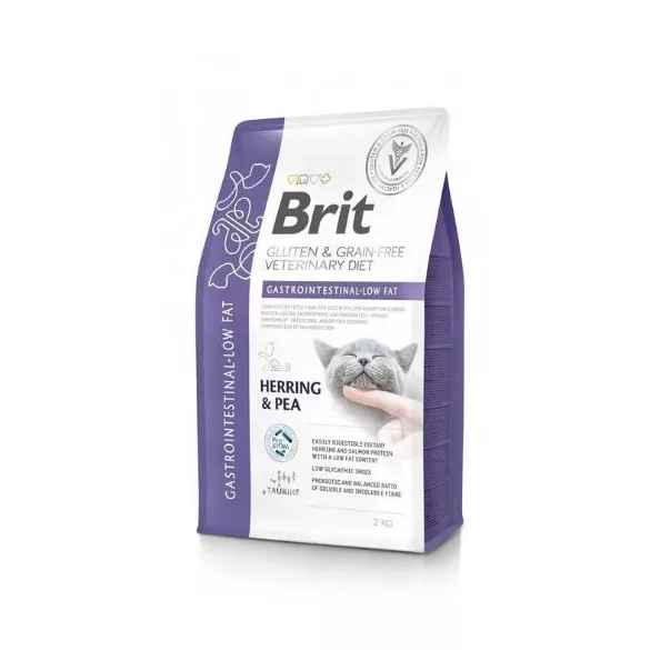 Brit Veterinary Diets Cat GF Gastrointestinal-Low fat 2 kg