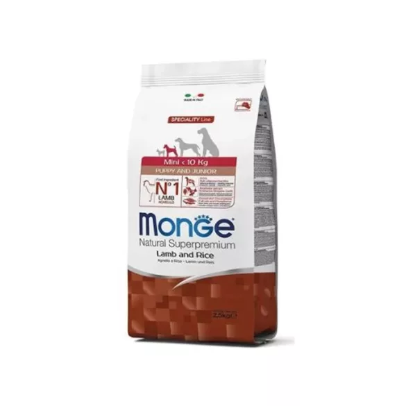 Monge Mini Puppy Lamb, Rice and Potatoes 2,5 kg hrană pentru câini