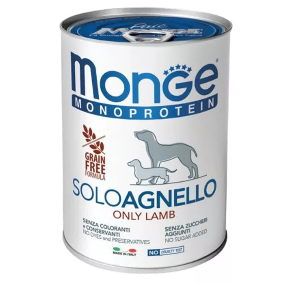 Monge Dog Monoprotein Pateu 100% lamb 400 g