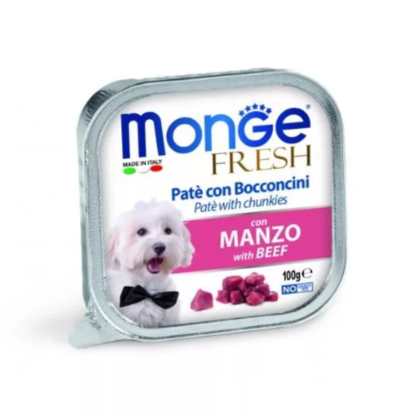 Monge Dog Fresh Pateu & Chunkies beef 100 g