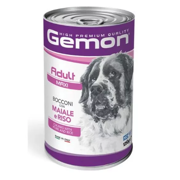 Gemon Dog Adult Maxi conservă Pork 1250 g