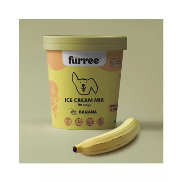 Fürree pudră de înghețată pentru câini with collagen Banana 60 g