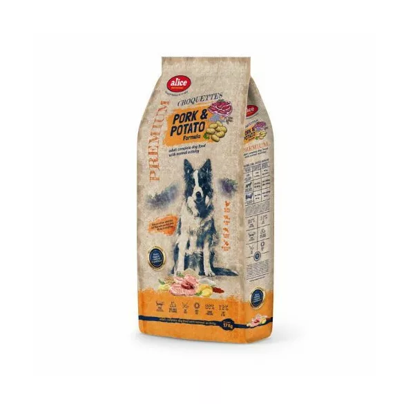 Alice PROFESSIONAL Adult CROQUETTES Pork&Potato 17 kg