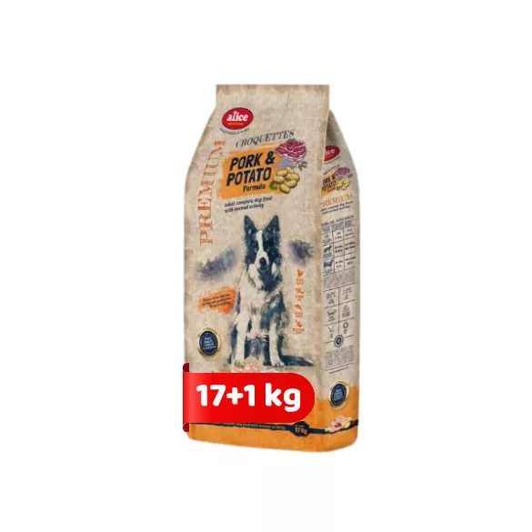 Alice PROFESSIONAL Adult CROQUETTES Pork&Potato 17+1 kg