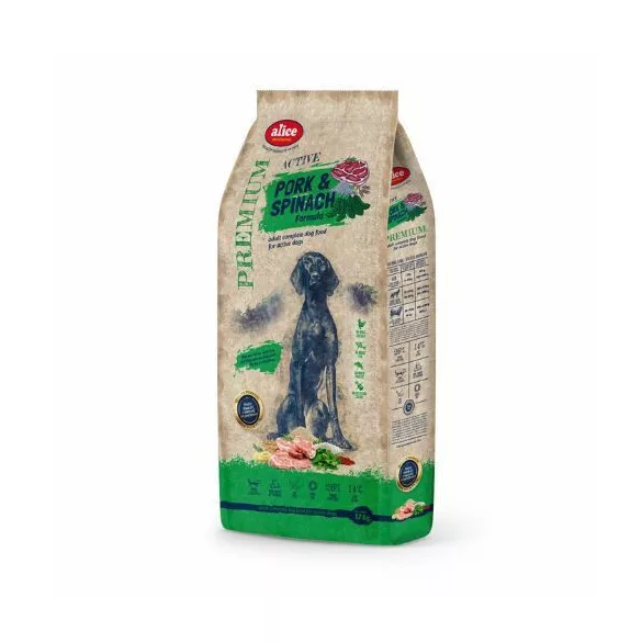 Alice PROFESSIONAL ACTIVE Pork&Spinach 17 kg