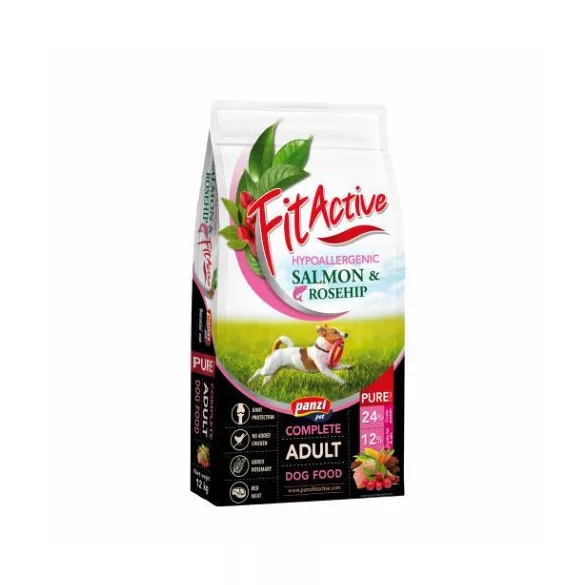 Panzi FitActive PURE Hypoallergenic Salmon Rosehip hrană uscată 3 kg