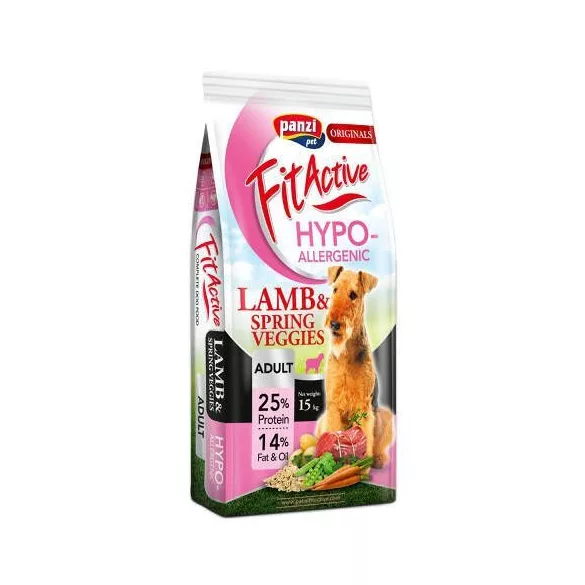 Panzi FitActive ORIGINALS Adult Hypoallergenic Lamb & Spring Veggies 15 kg