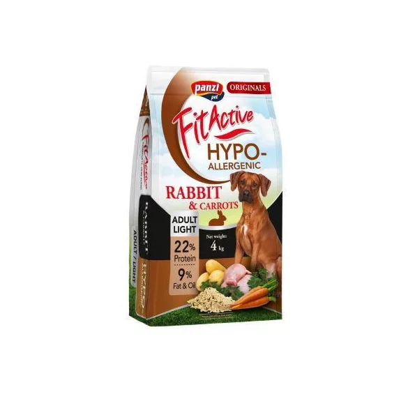 Panzi FitActive ORIGINALS Hypoallergenic Adult Light Rabbit and Carrots 4 kg