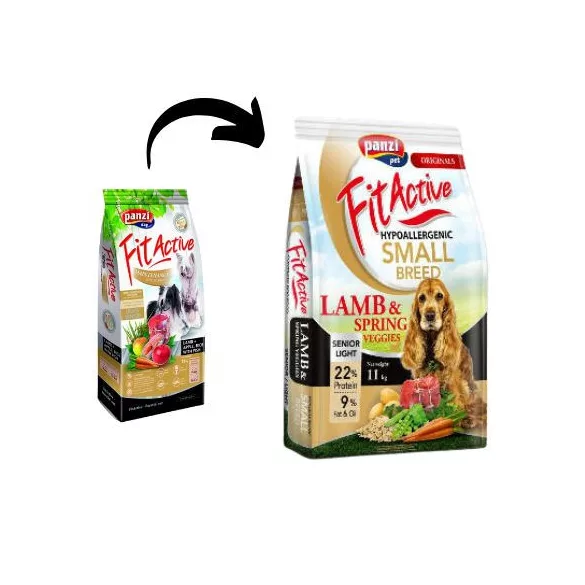 Panzi FitActive ORIGINALS Senior/ Light Hypoallergenic Lamb & Spring Veggies Small 11 kg