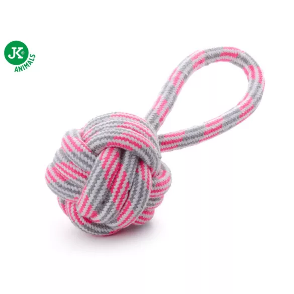 JK Minge cu frânghie cu mâner de tras pink 9 cm