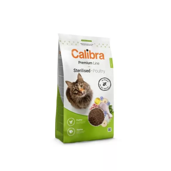Calibra Cat Premium Line Sterilised Poultry hrană pentru pisici 2kg
