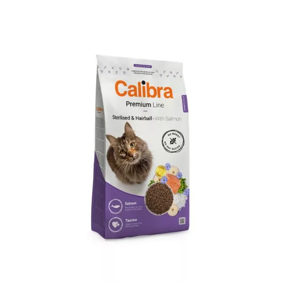 Calibra Cat Premium Line Steril.&Hairball with Salmon 2 kg
