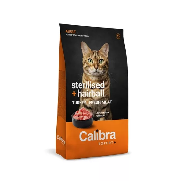 Calibra Cat EXPERT+ Adult Sterilised & Hairball hrană pentru pisici 6kg