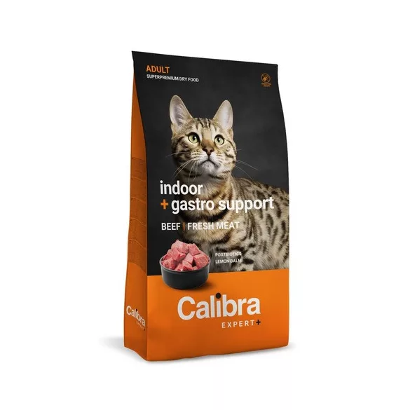 Calibra Cat EXPERT+ Adult Indoor & Gastro support hrană pentru pisici 1,5kg