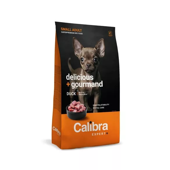 Calibra Dog EXPERT+ Adult Small Delicious & Gourmand hrană pentru câini 1,5 kg