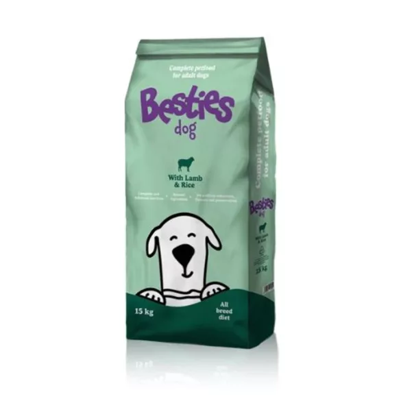 Besties Dog Lamb With rice 15 kg hrană pentru câini
