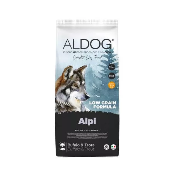 Aldog Alpi Low Grain Medium 12 kg hrană pentru câini