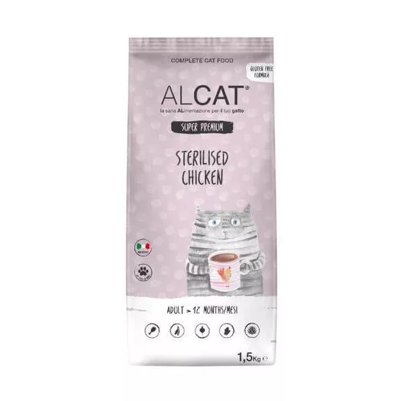 Alcat Adult Sterilised Chicken 1,5 kg hrană pentru pisici