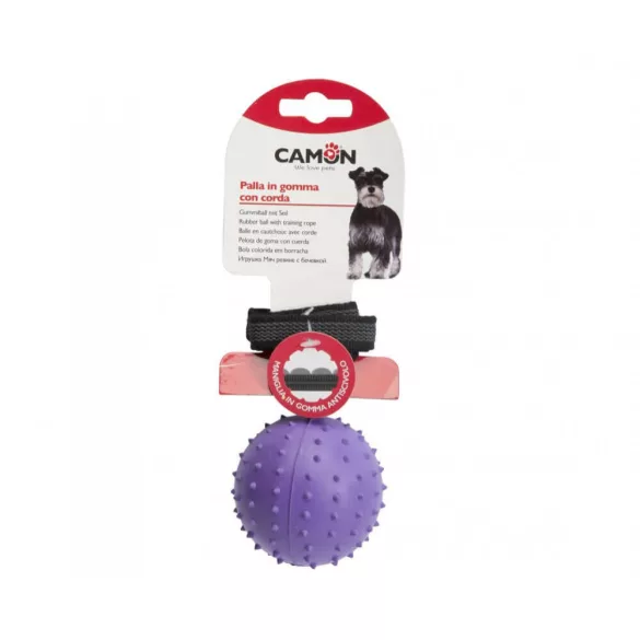 Camon Din cauciuc Cu frânghie Minge Cauciuc Diametru: 7,6 cm Frânghie: 38 cm