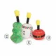 Camon Cu piuit Xmas Lumânare Pluș Jucărie Pentru câini 13-20 cm