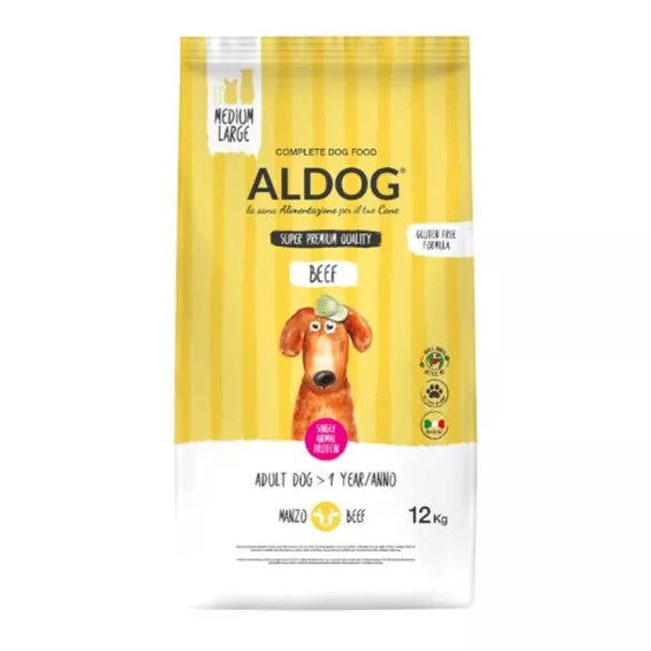 Aldog Adult Medium Large Beef 12 kg hrană pentru câini