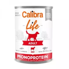 Calibra Dog Life Adult Beef with carrots conservă 400 g