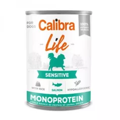 Calibra Dog Life Sensitive Salmon with rice conservă 400 g