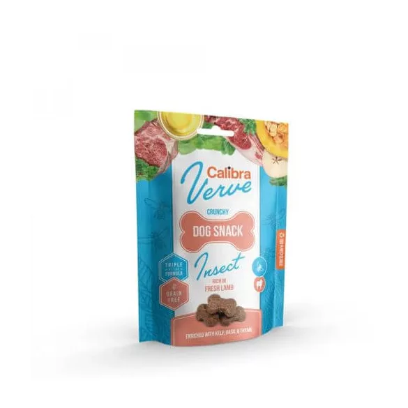Calibra Dog Verve Crunchy Snack Insect & Fresh Lamb 150 g