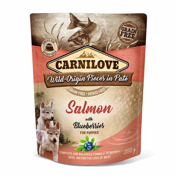 Carnilove Dog Puppy plic Pateu salmon with cranberry 300 g