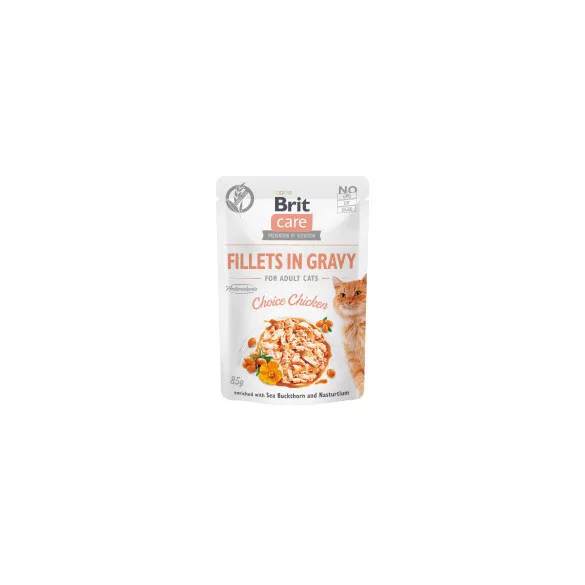 Brit Care Cat Fillets in Gravy Choice Chicken 12x85 g